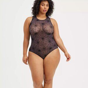 Torrid Black Bodysuit Top with Seamless Fit